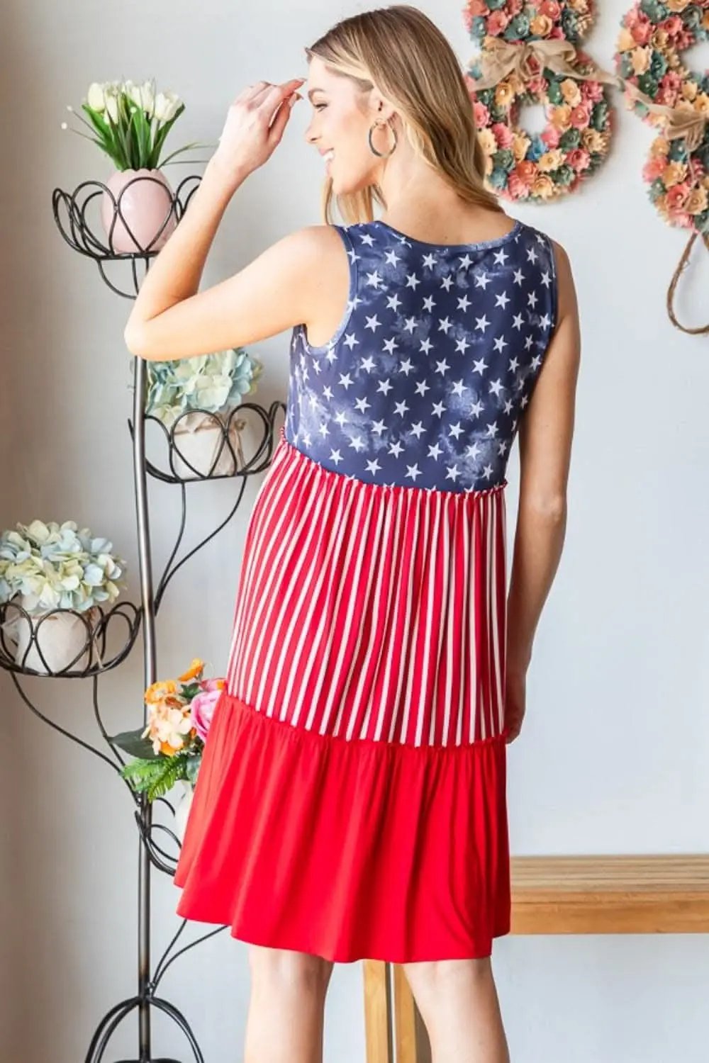 Heimish Patriotic Tank Dress for Stylish Celebrations - Love Salve